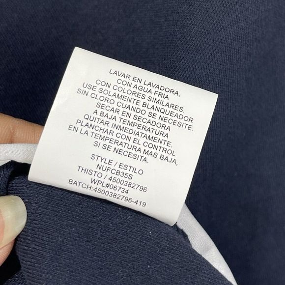 Nautica Girls Shirt Dress Size 7 Small Petite Navy Blue And White - Picture 11 of 14